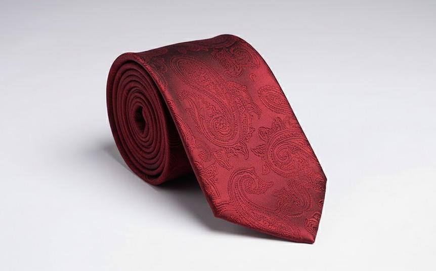 Onyx | Men’s Midnight Black Paisley Jacquard Necktie